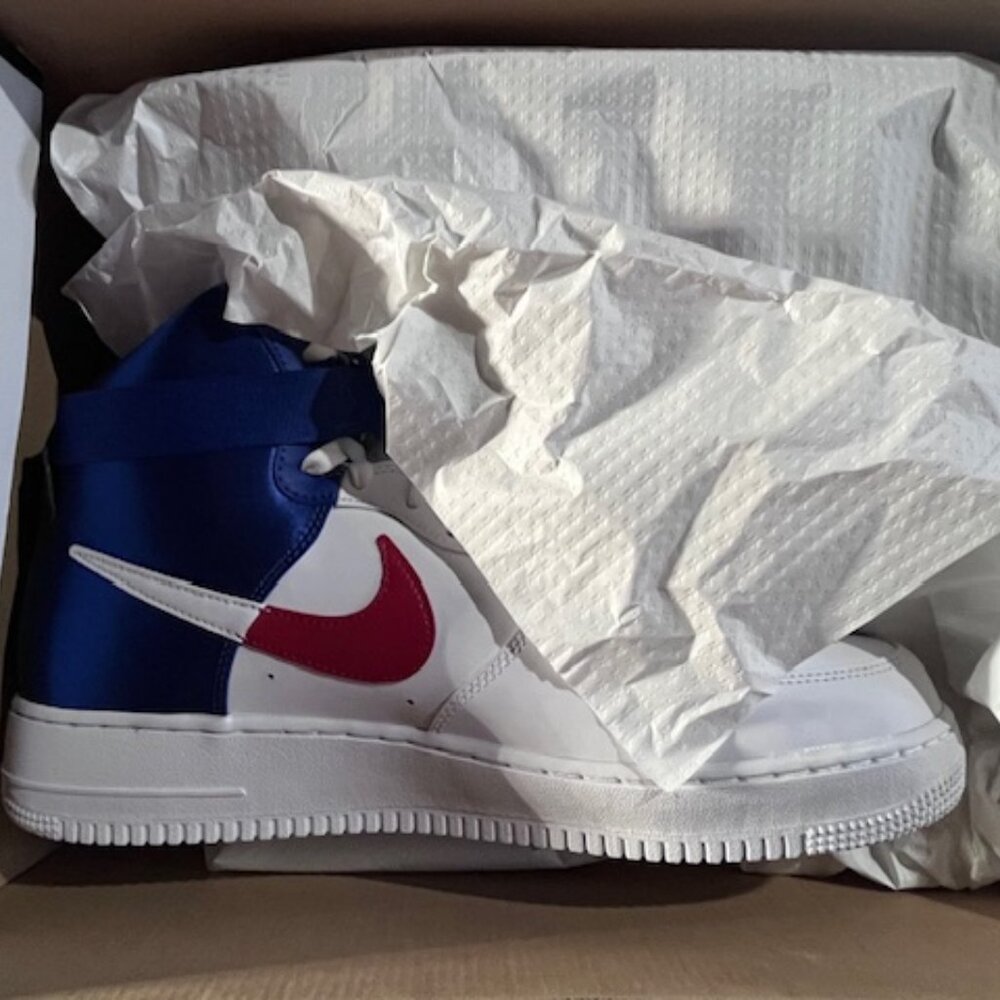 Nike Air Force 1 High '07 White/Rush Blue-University Red